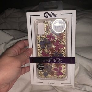 casemate floral glittery case for Iphone xs.